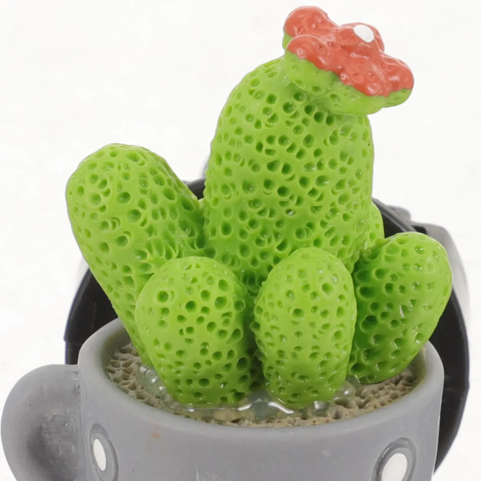 4 Pezzi Diffusore per Auto a Clip a Forma di Cactus, Deodorante per Ambienti, Decorazione per Interni Auto, Clip in Resina