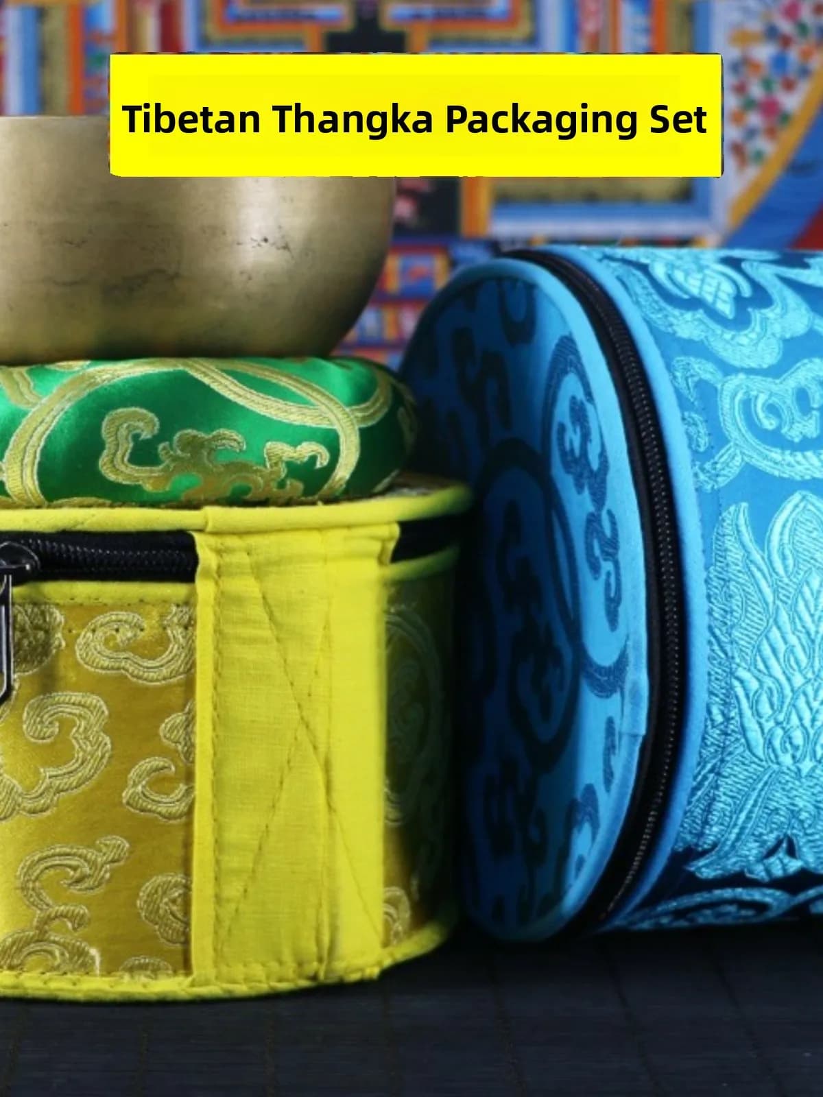 Handmade Yoga Sound Bowl Storage Box Tibetan Singing Bowl Portable Jewelry Box Buddha Sound Bowl Gift Paaging Box