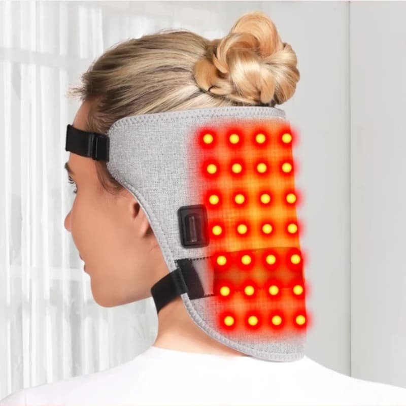 Cintura Elettrica Riscaldante per il Collo con Luce Rossa, 3 Livelli di Temperatura Regolabili, 3 Impostazioni di Calore per Supporto e Relax del Collo