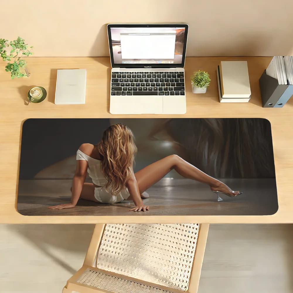 T-Tate M-McRae Mouse Pad antiscivolo con bordo bloccabile, tappetino da scrivania, accessori per PC e laptop, tastiera in gomma per ufficio, tappeto XXL per giochi