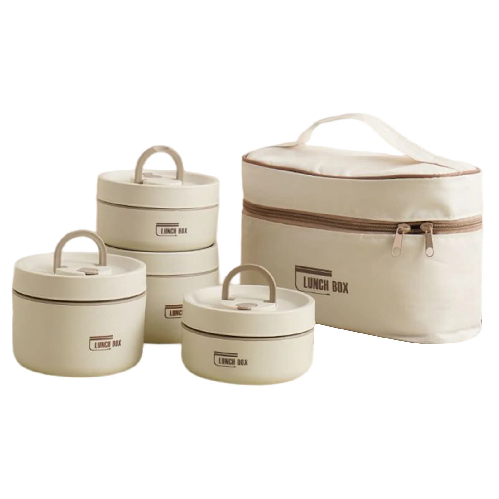 Set di scatole per il pranzo isolate con custodia Combinazione multistrato Japanesebento Box Contenitore per il pranzo in acciaio inossidabile a 4/3/2/livello