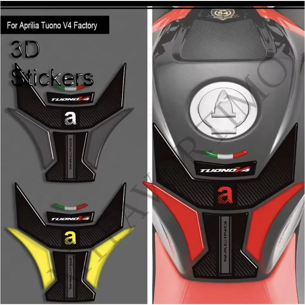 2026 Per Aprilia Tuono v4 Fabbrica 1100 Tappo del serbatoio Manopole Gas Kit carburante Ginocchio Adesivi Decalcomanie Protector 2021 - 2023 2024 2025