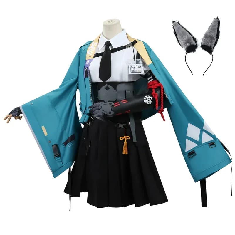 Zzz Hoshimi Miyabi Costume Gioco Zenless Zone Zero Parrucca Cosplay Abiti Halloween Carnevale Festa Gioco di ruolo Uniforma;3,v'5.t;8,