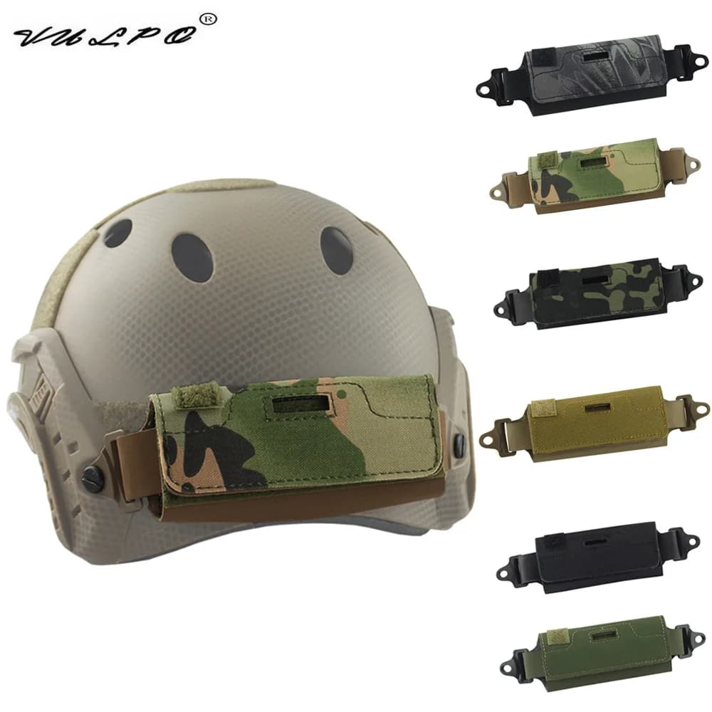 VULPO Tattico Airsoft Casco Equilibrio Contrappeso Borsa Batteria Per FAST MICH Wendy ARC Casco