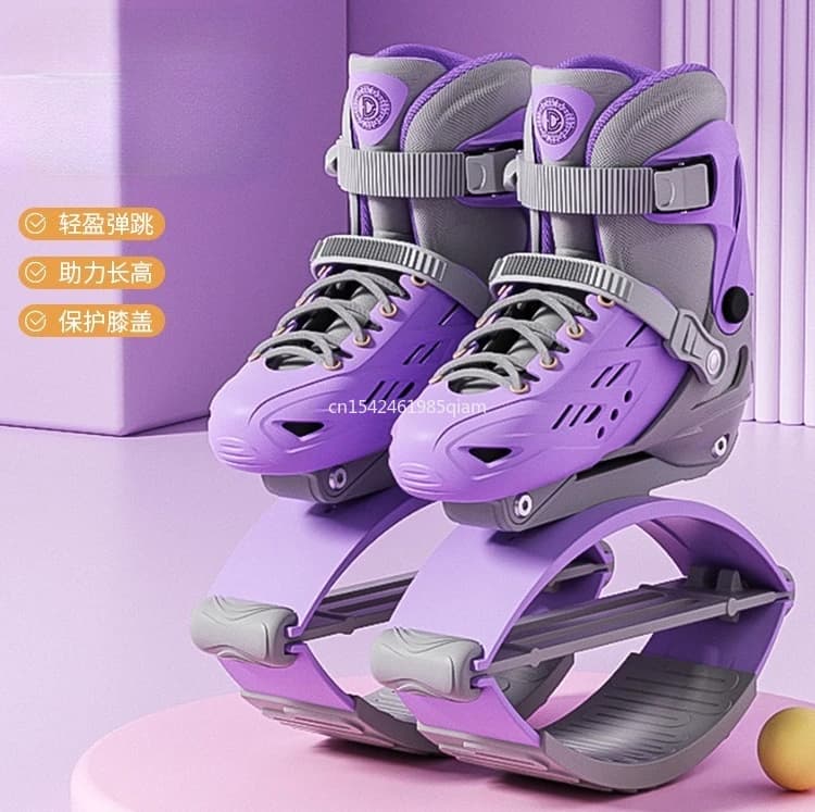 Scarpe da rimbalzo canguro per pattinaggio a rotelle fitness Scarpe da rimbalzo per esercizi fitness unisex e scarpe a rotelle 2 in 1