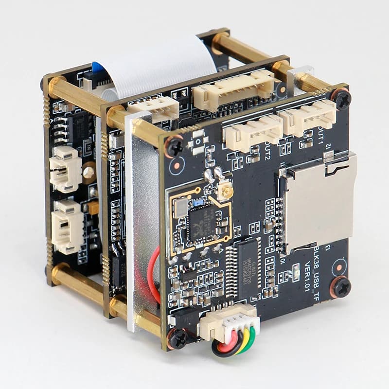 Module WIFI Camera with Slots for TF Card, Support MicroSD 512G, Hi3516AV300 2MP IMX307, Security Camera IP SIP-K307A- TWO
