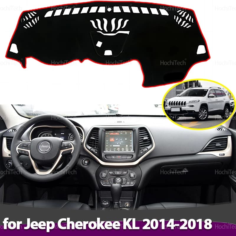 For Jeep Cherokee KL 2014-2018 Dashboard Cover Edge Anti-Slip Zerbino Protect Pad Accessories Auto Parasol Cars Carpet LHD RHD Carpet