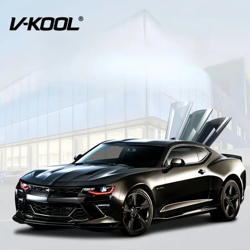 Vkool 1.52m * 30m Protezione solare e pellicola antigraffio per finestre con isolamento termico VK05 pellicola per vetri per auto solare in ceramica UV99%