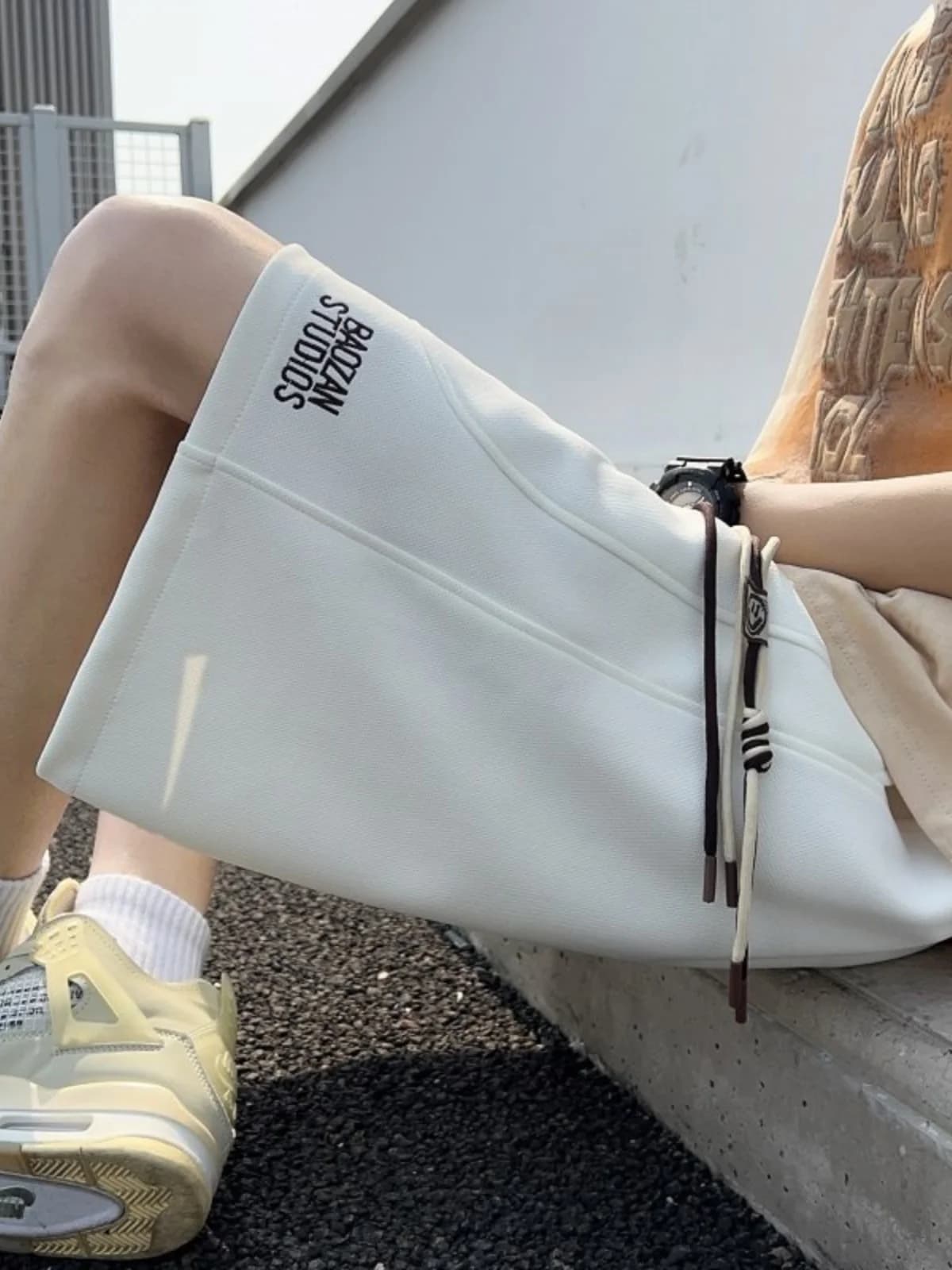 Sporty Men's Shorts Summer 2024 New Embroidered American Basketball Loose Casual Loose Five-Quarter Pants Fashionable Versatile