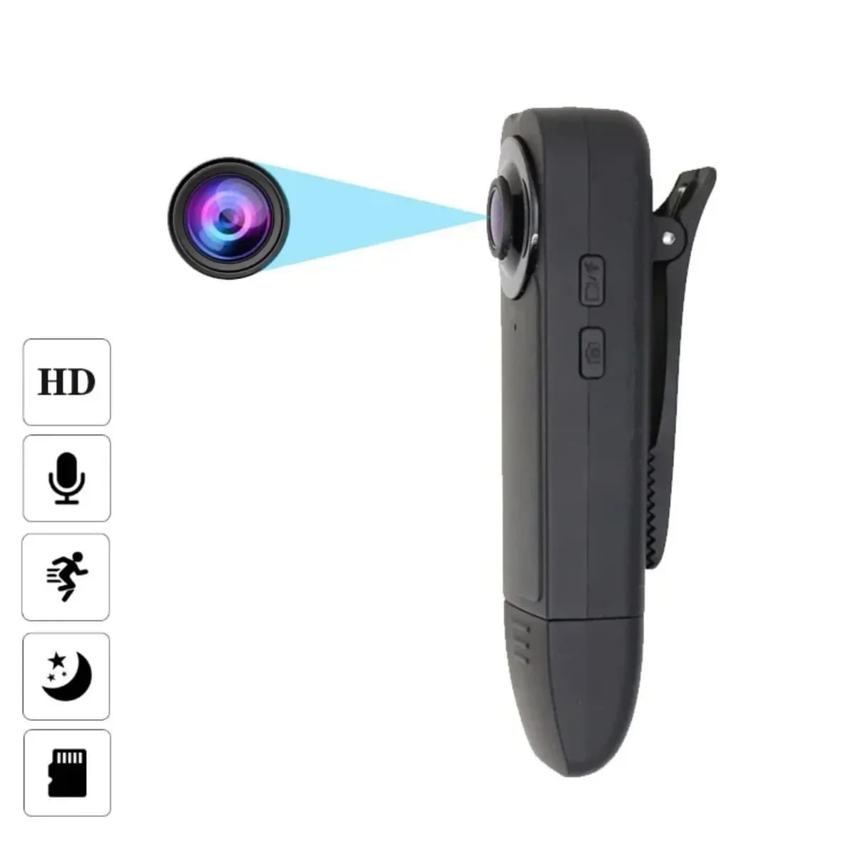 Penna piccola HD 1080P Mini fotocamera Clip Digtal Bodycam Videoregistratore Visione notturna Rilevazione movimento PC Webcam Videocamera Micro Body Cam