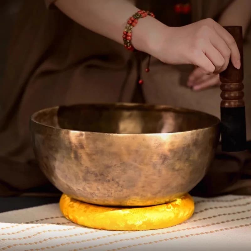 Copper Singing Bowl Nepal Meditation Relaxation sound Bowls Tibetan Portable Sound Healing Bowl Professional Buddhist Zen Bowls