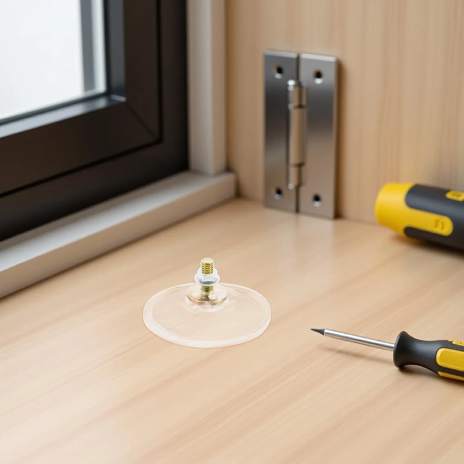 15 Pezzi Ganci a Ventosa in Silicone Trasparente Resistenti con Montaggio a Vite M6 per Vetri, Specchi, Bagno, Cucina, Pavimento