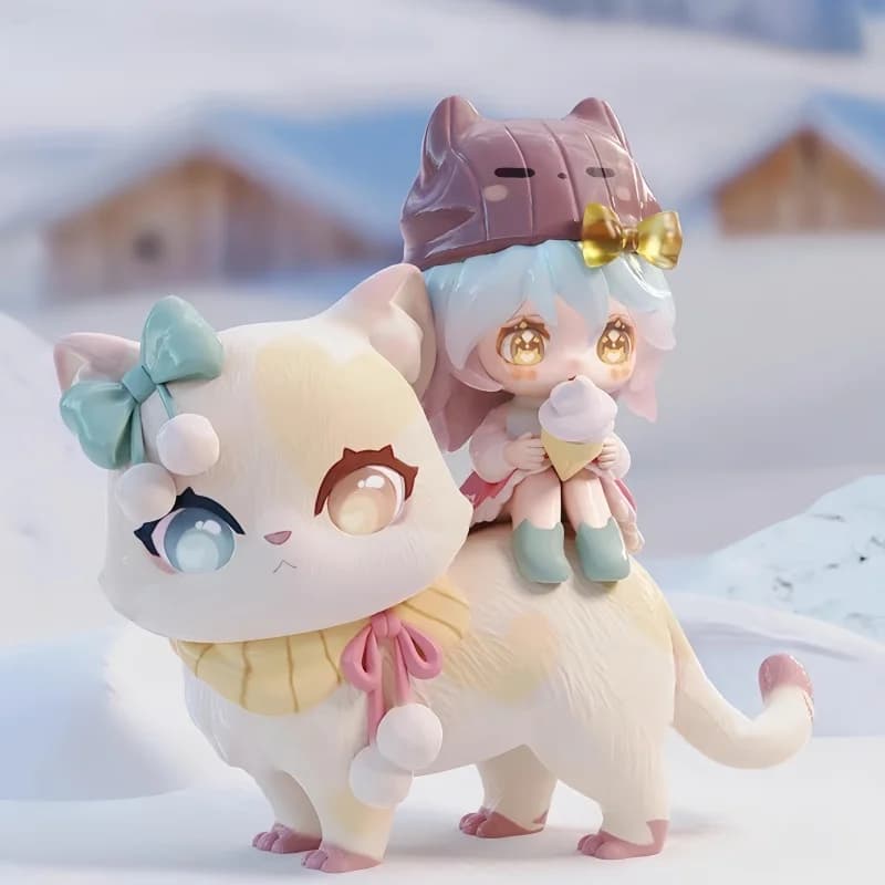Il gattino autentico gatto Ni Cub di nuova vendita accompagna la tua serie scatola cieca a sorpresa giocattolo alla moda figurine regali di compleanno femminili carini