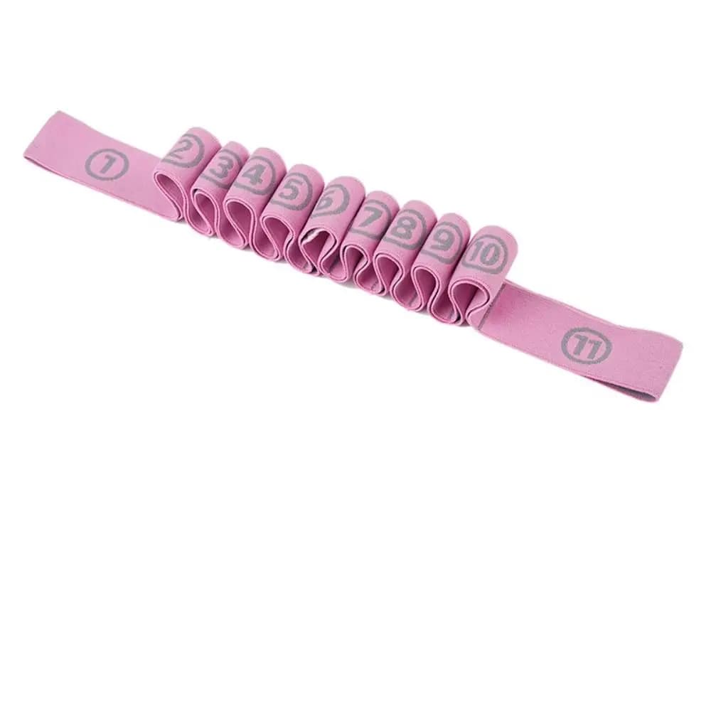 Fascia Elastica per Yoga a 11 Sezioni, Bande di Resistenza per Allenamento Fitness, in Cotone Tessile per Esercizi Crossfit
