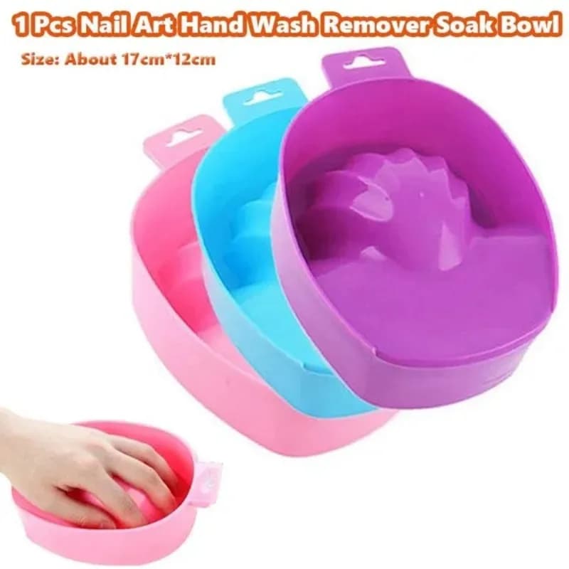1 Pc Nail Art Hand Wash Remover Soak Bowl salone fai da te cura delle unghie Hand Spa Bowl strumenti per Manicure