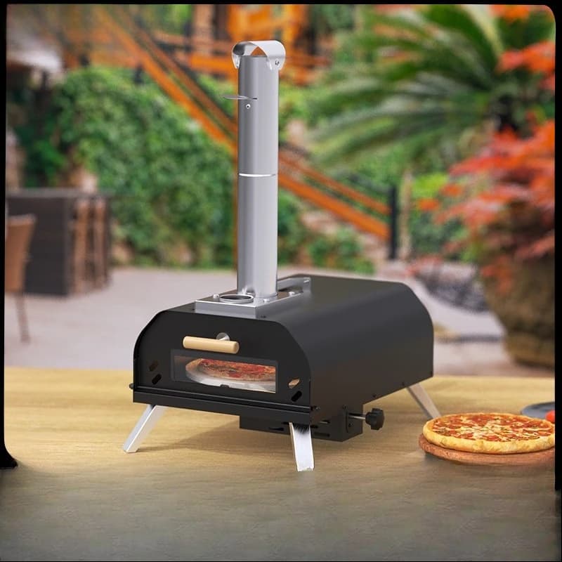 Amazon Portable Rotary n With Pizza Stone Wood Pellets Folding Outdoor