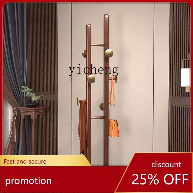 CZ solid wood floor cabinet for bedroom vertical hangers