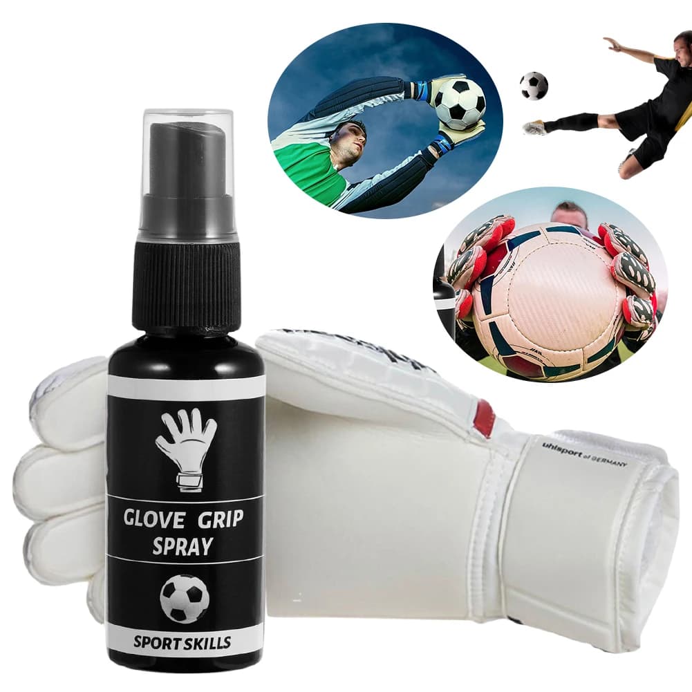 Spray per Guanti da Portiere, Colla Antiscivolo per Guanti in Lattice, Spray per Migliorare l'Adesione per Calcio e Baseball