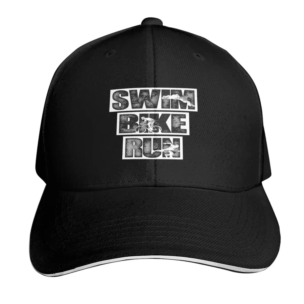 Triathlon Swim Bike Run Athlete Cap Fashion Casual Baseball Caps Adjustable Hat Hip Hop Summer Unisex Baseball Hats