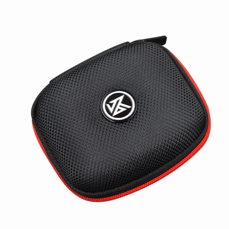 1/5 pcs square earphone bag with zipper, Bluetooth headphone case, travel protective case, storage accessories