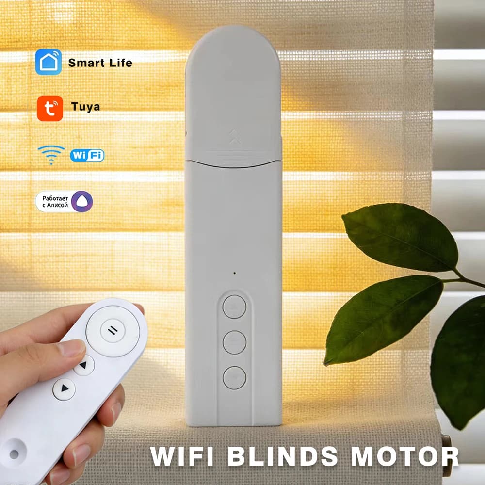 Motore per Tende a Rullo Smart TUYA Zigbee WIFI, Alimentato a Batteria, Compatibile con Alexa, Google Home, Yandex Alice Voice