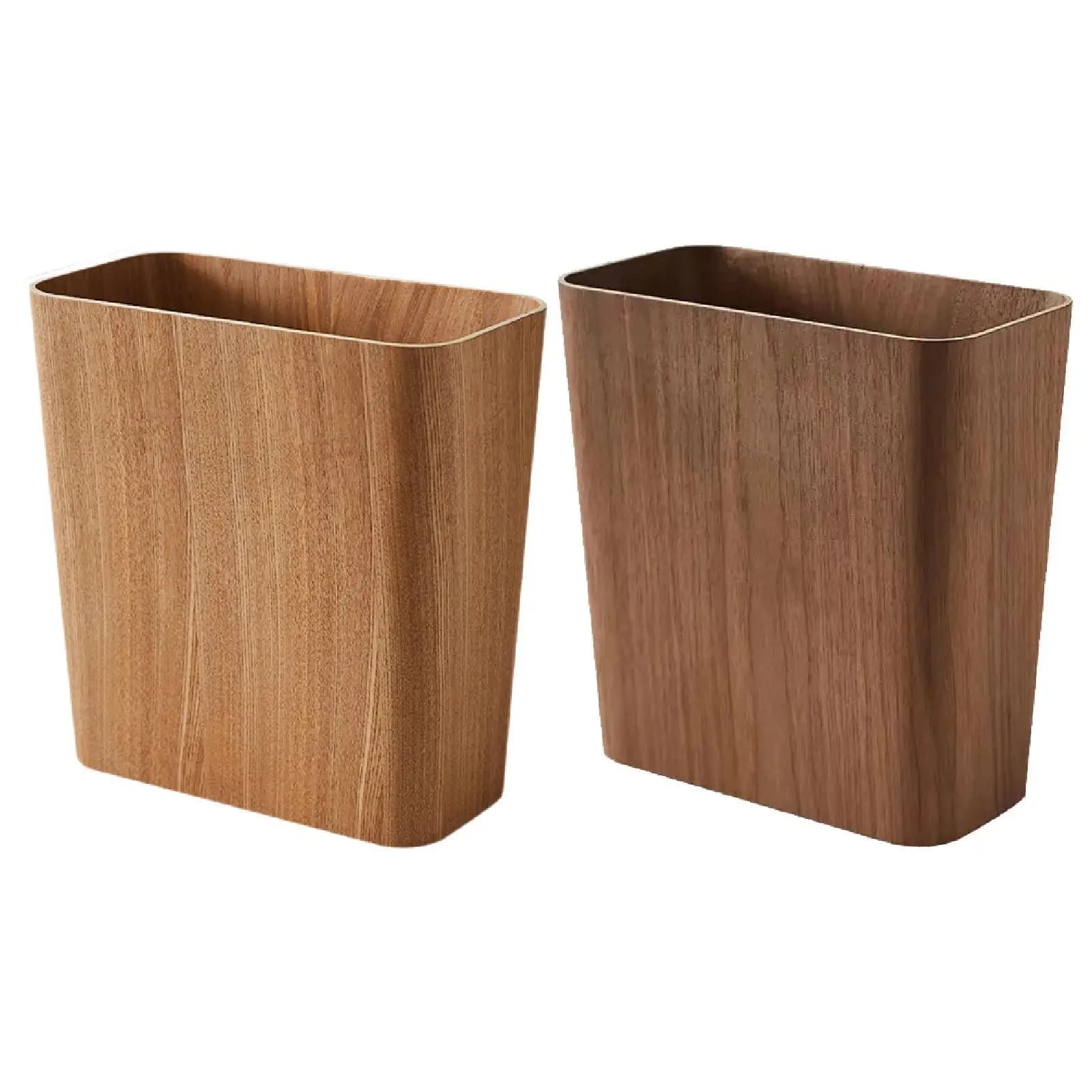 Cestino per Rifiuti Stretto, Bidone per la Raccolta Differenziata Salvaspazio, Contenitore per Rifiuti in Legno per Cucina, Lavanderia, Soggiorno