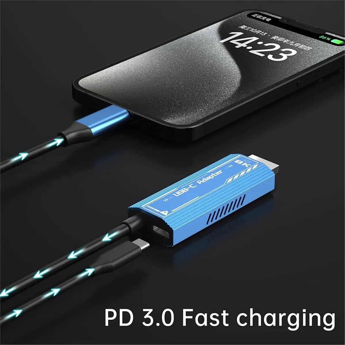 Nuovo Cavo Adattatore USB C 8K 60Hz (Compatibile con Thunderbolt 3/4) a -Compatibile, Cavo Dati Multifunzione, 1,8m