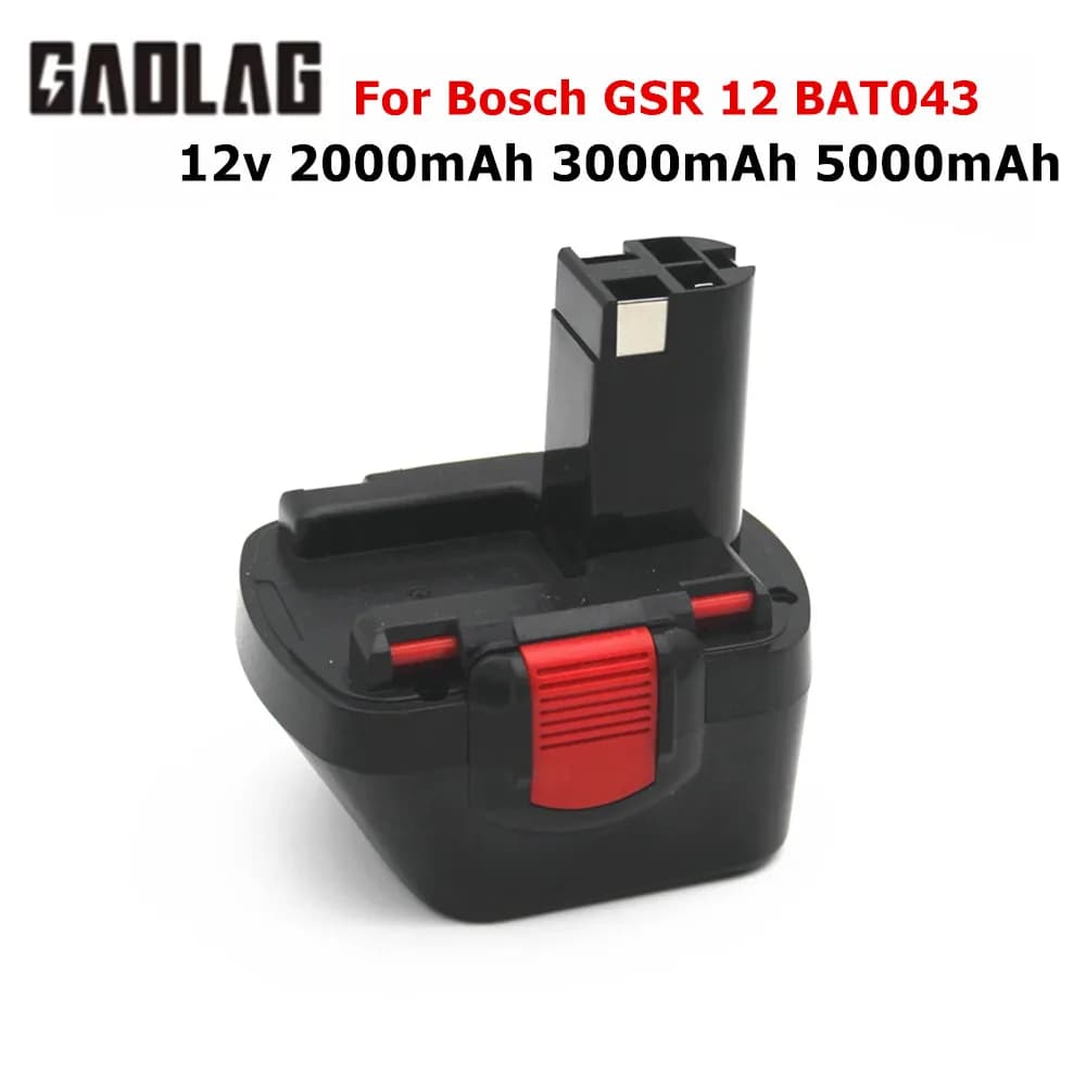 Batteria 12v 2000mah 3000mah 5000mah per trapano Bosch 12V GSR 12 VE-2 GSB 12 VE-2 PSB 12 VE-2 BAT043 BAT045 BTA120 26073 35430