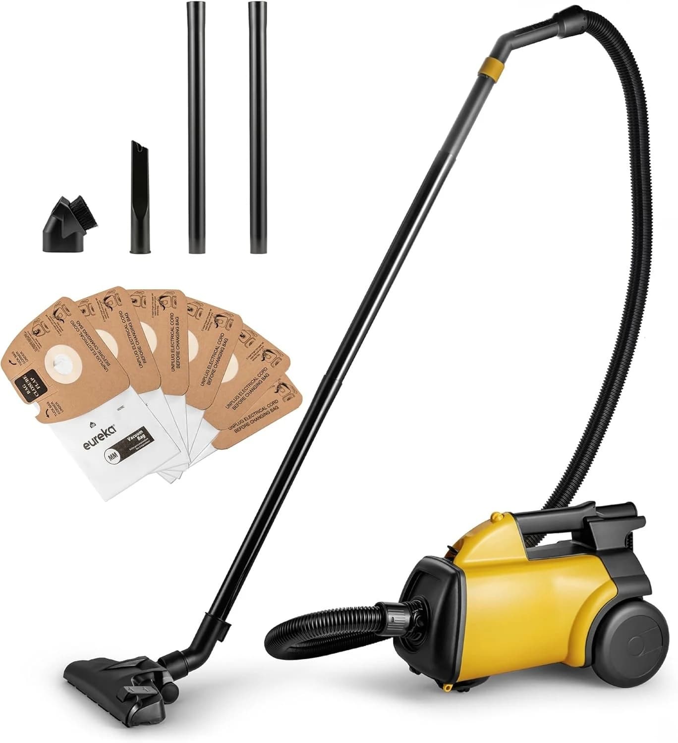 US Shipping Lightweight Powerful Vacuum Cleaner for Carpets and Hard Floors with 5 Dust Bags