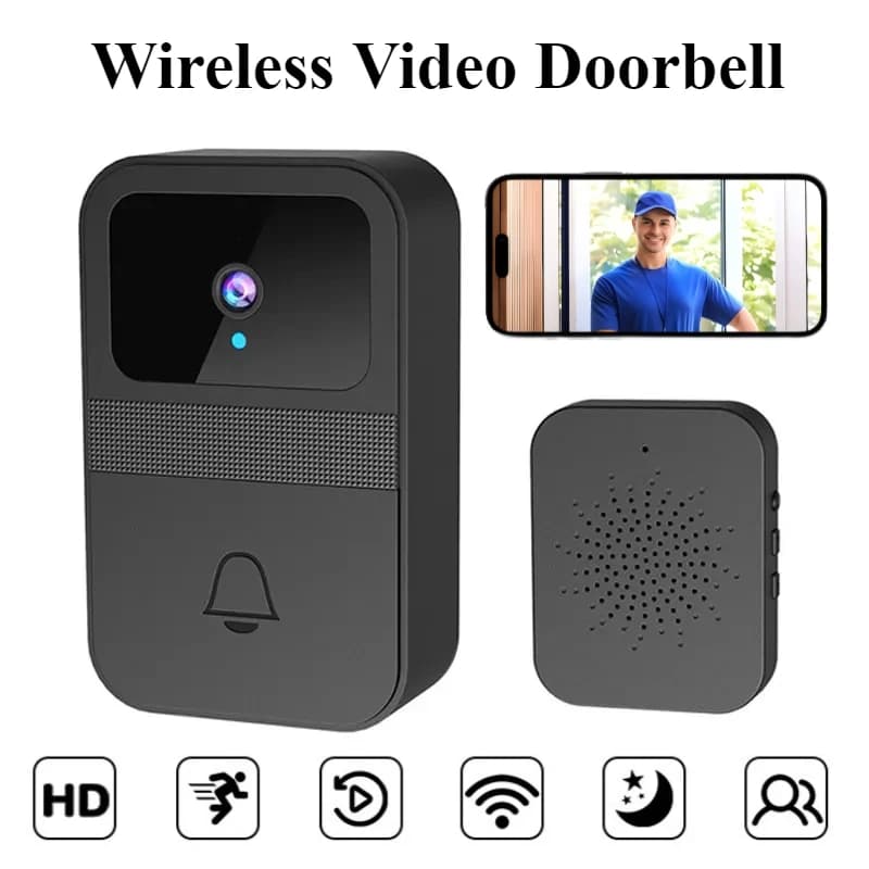 Campanello senza fili Telecamera Wifi Visione notturna Citofono Video Audio bidirezionale Cambio vocale Porta digitale Peepholes Sicurezza domestica intelligente