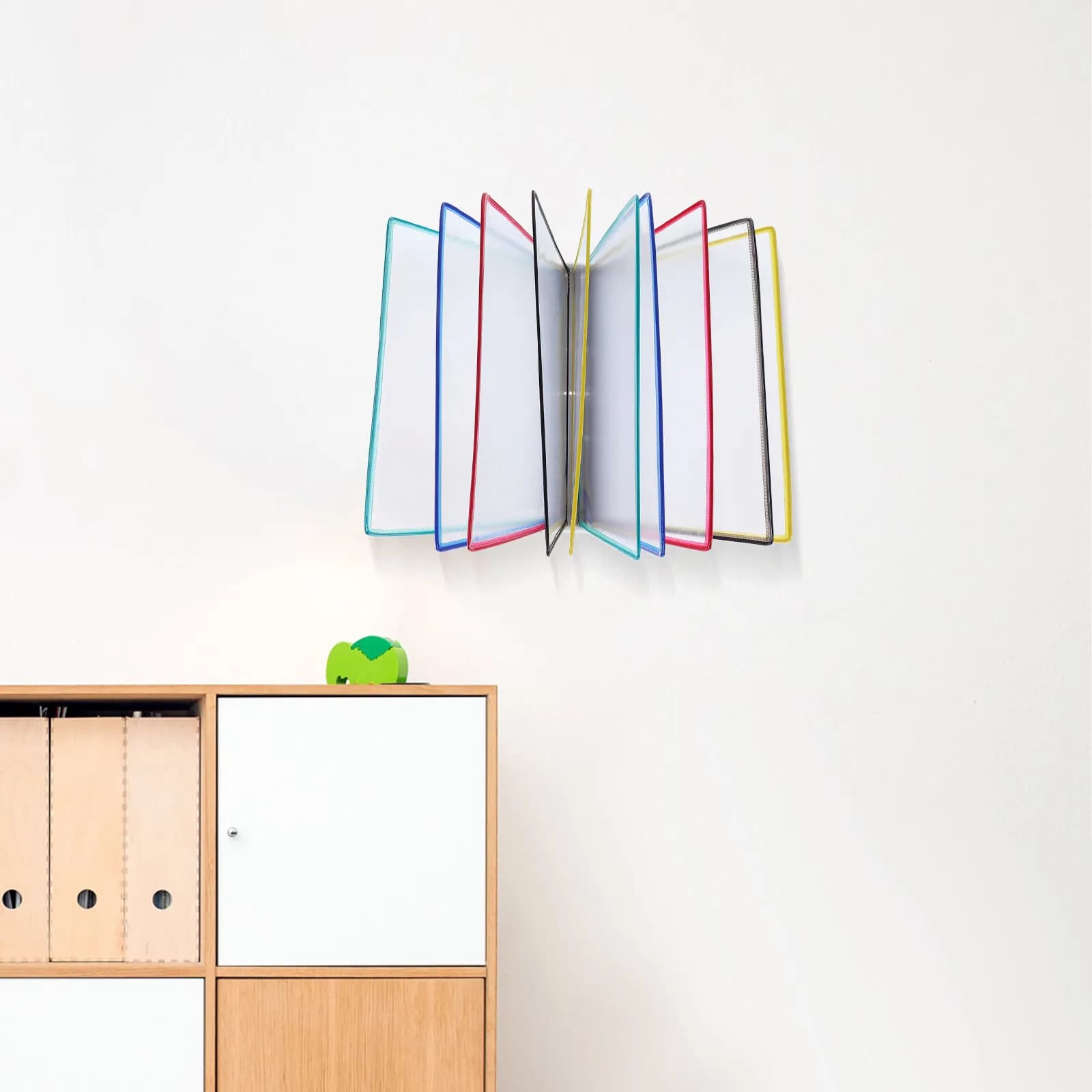 Wall-Mounted Wall File Holder 10 Page A4 Folder Holder Office Document Display Rack Efficient Organizer Conference Brochure Rack