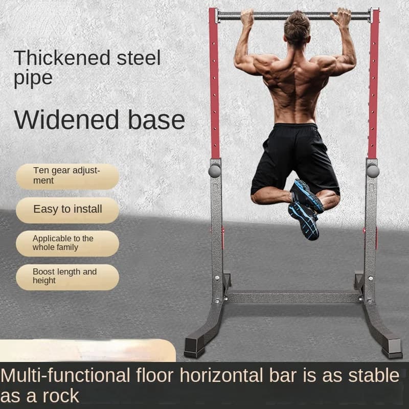 Horizontal bar Traction device for domestic interiors Unipolar shelf for children Floor fitness equipment for adult families