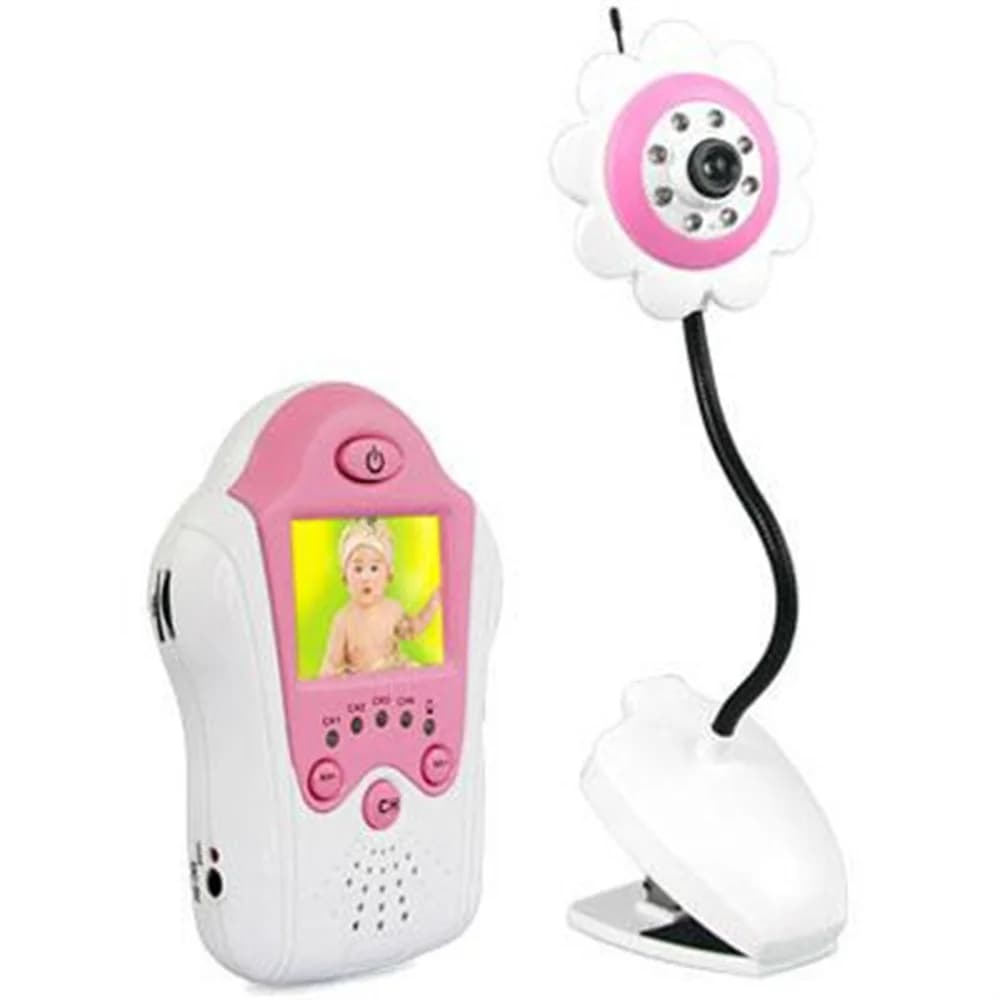 Flower 1.5 Inch TFT LCD 2.4G Wireless Intercom Baby Monitor with Night Vision, Voice Control Nanny Cam BabySitter Video Camera