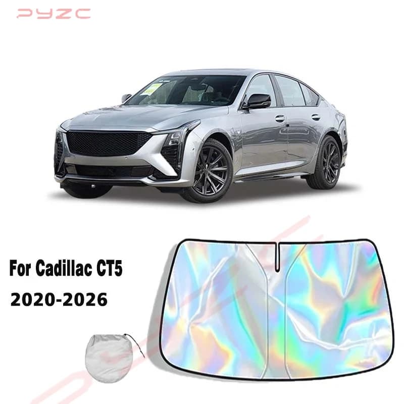 For Cadillac CT5 2020-2026 Car Windshield Sunshade Cover Front Window Sun Shade Visor Auto Interior UV Protection