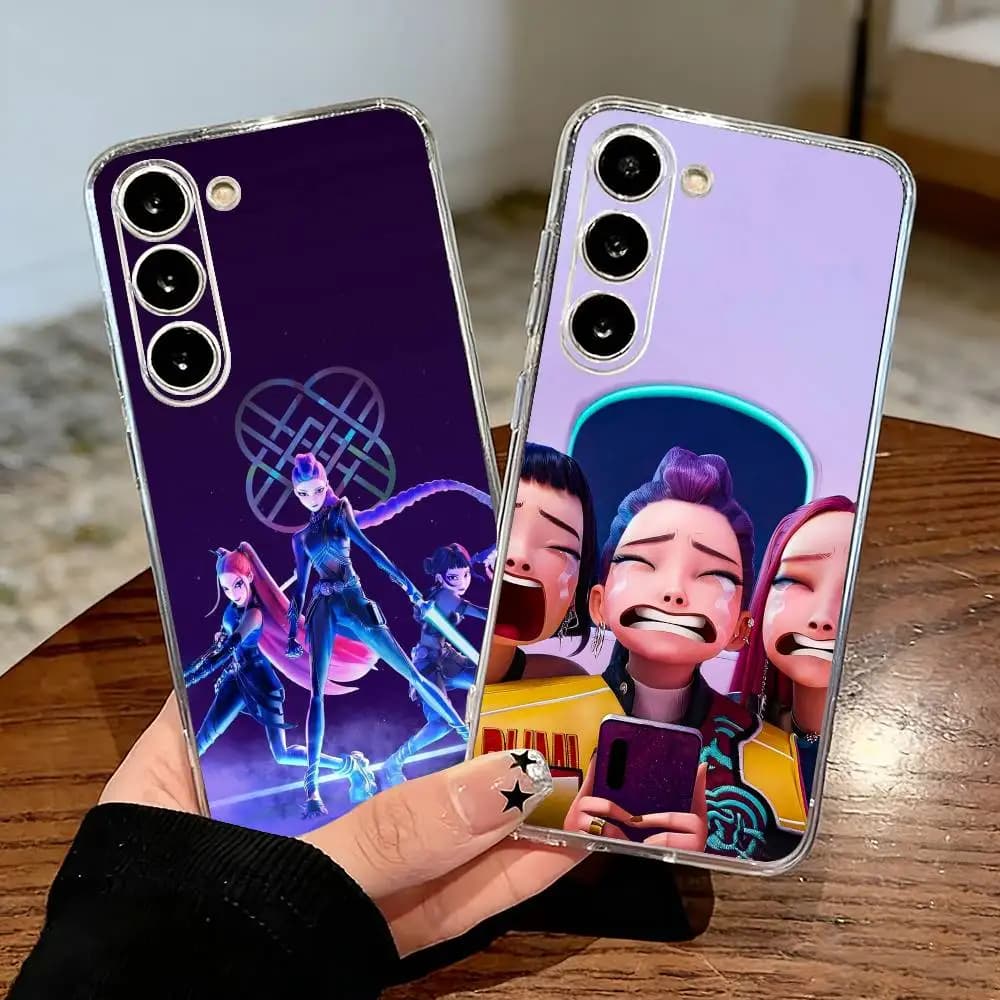 Custodia per telefono K-Pop D-Demons Hot H-Hunters per Samsung Galaxy A71,A70,A52,A51,A40,A30 Cover trasparente