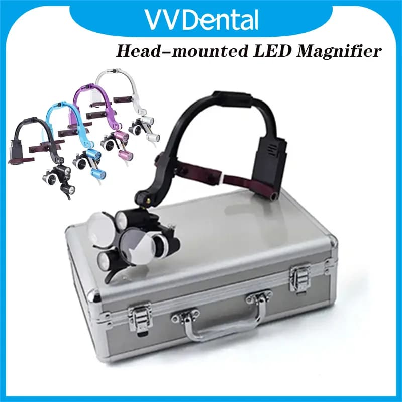 VVDental Lente d'ingrandimento binoculare Odontoiatria Lenti d'ingrandimento dentali Lente d'ingrandimento chirurgica 2.5x 3.5x Lente d'ingrandimento binoculare
