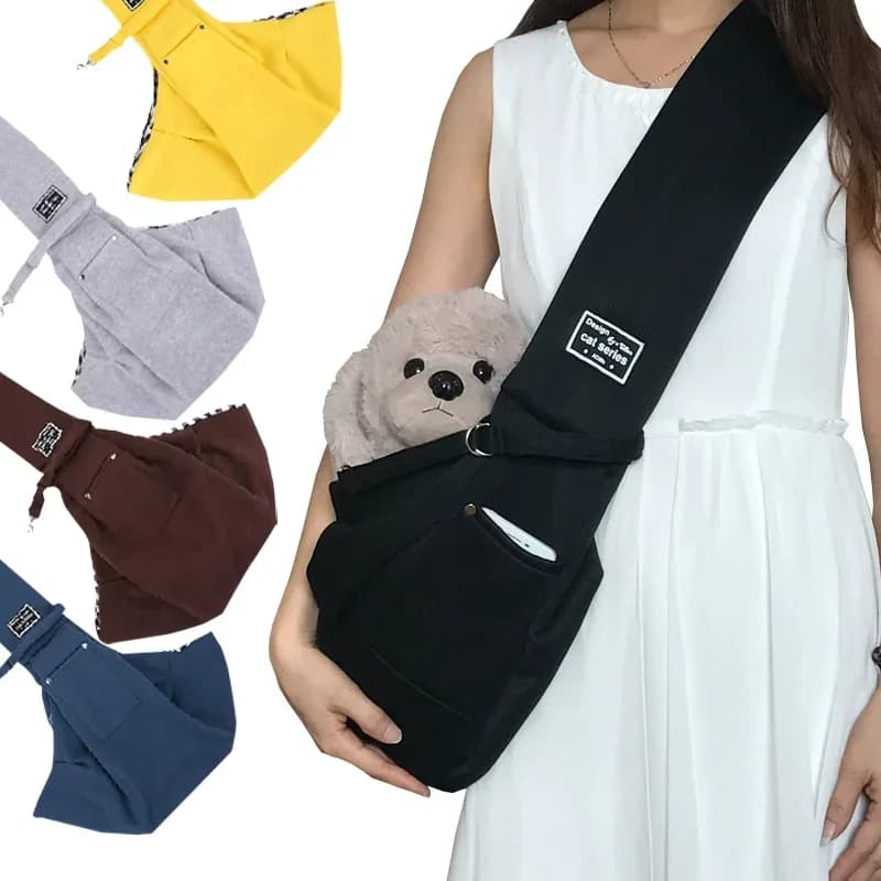 Borsa a tracolla a tracolla per animali domestici Borsa da viaggio per esterni Borsa da trasporto portatile per cuccioli di gatto Zaini per gatti Forniture per il trasporto di cani
