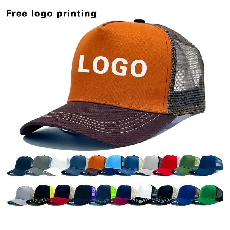 Cappelli da baseball in rete di cotone da donna da uomo estivo Personalizzazione LOGO personalizzato Sport all'aria aperta Protezione solare da viaggio Berretto con lingua d'anatra