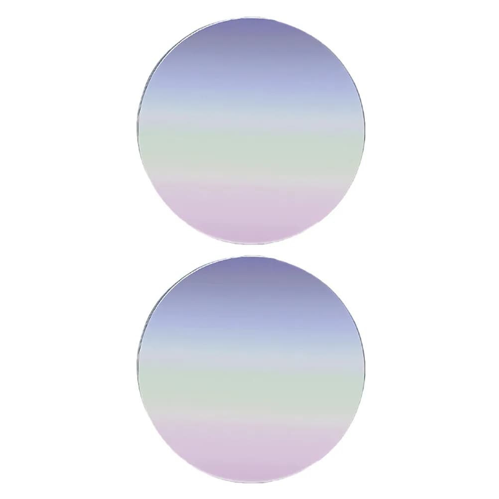 2Pcs Loose Powder Box Ultra Thin Portable Makeup Powder Case Mirror Container Reusable Cosmetics Storage Compact for Women