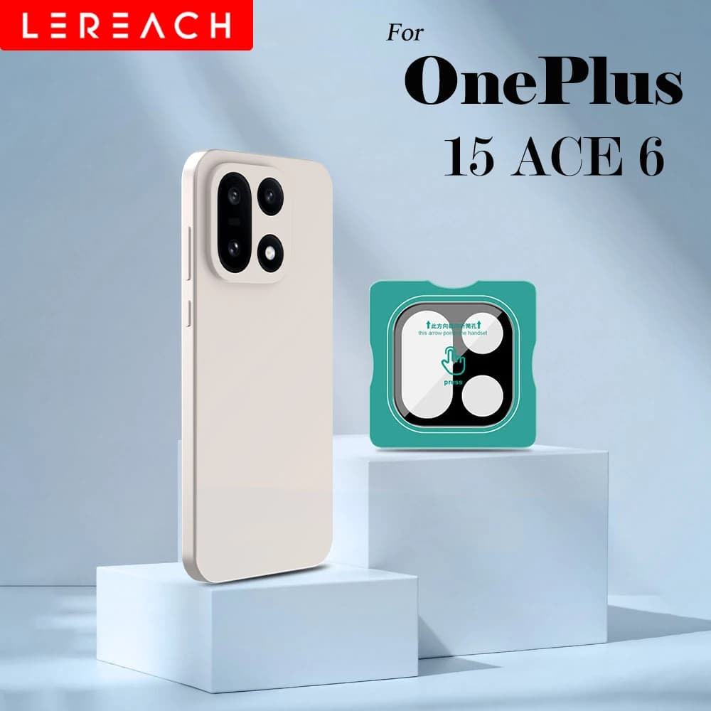 Pellicola Protettiva in Vetro Temperato per Fotocamera Lereach per OnePlus 13 13T 12 Ace5 Ace 5 Pro, Allineamento Preciso