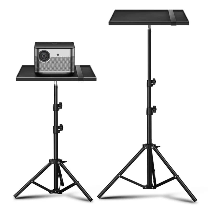 Supporto per treppiede per proiettore universale Supporto per piattaforma per laptop per fotocamera Supporto per proiettore da tavolo ad altezza regolabile con staffa per vassoio