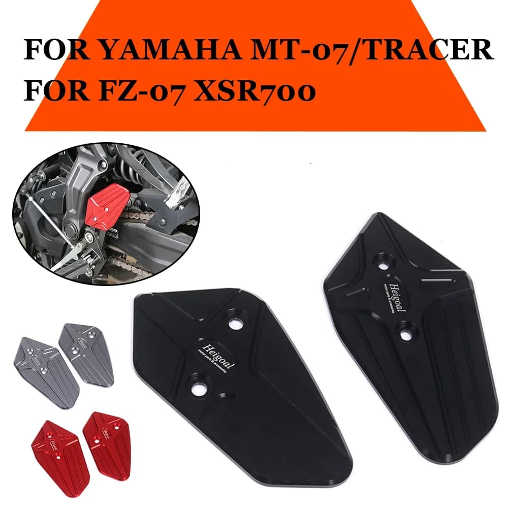 MT FZ 07 protezione pedale poggiapiedi per YAMAHA MT07 Tracer FZ07 XSR700 XSR 700 accessori moto pedana tallone piastre protezione