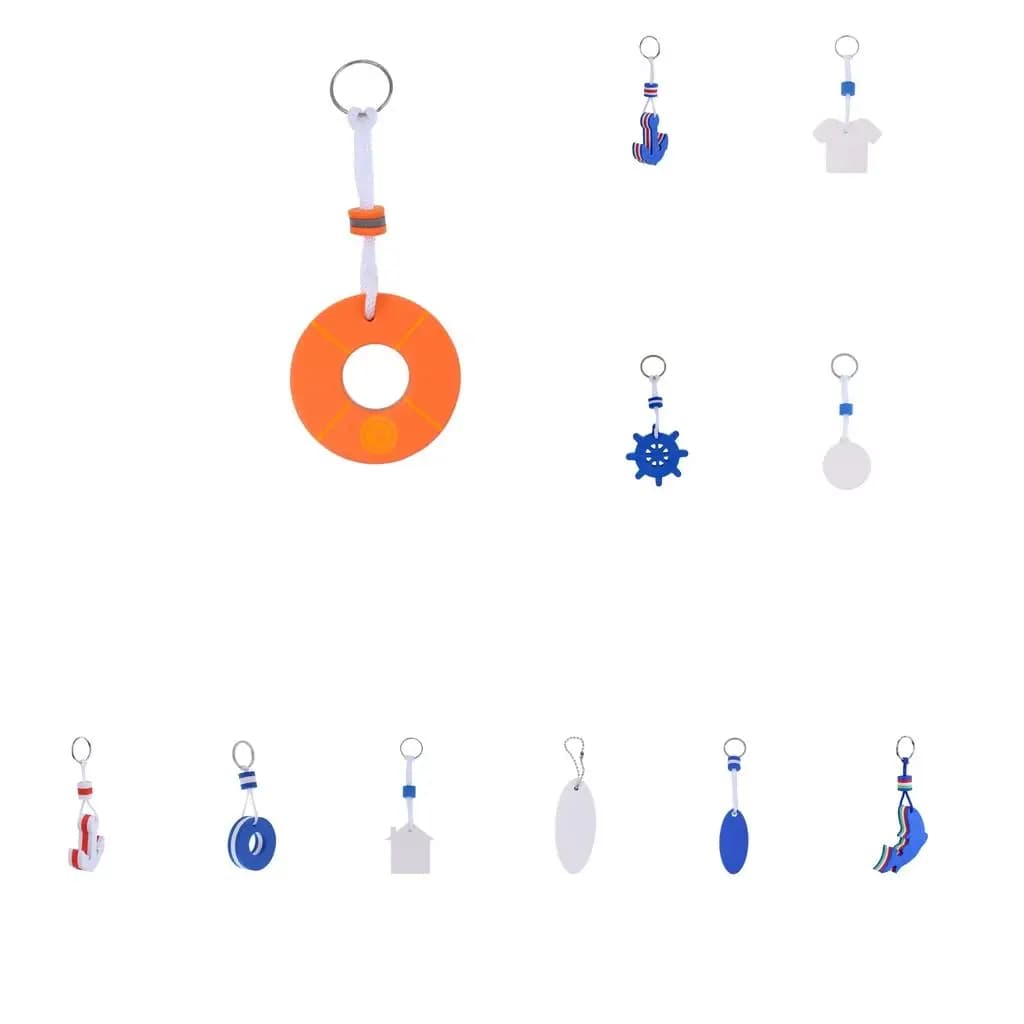 Buoyant Key Ring Creative EVA Keychain Fob Boat Float for Water Sports and Boating Fans