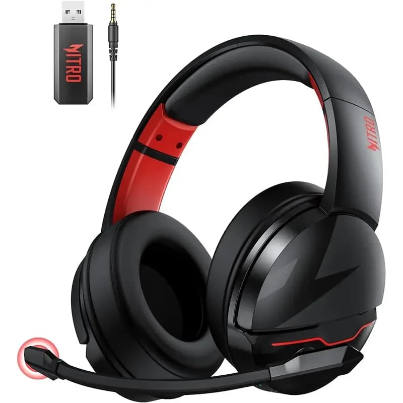 Cuffie da gioco wireless Acer PS5 2.4GHz per PS5, PS4, PC, Switch, cuffie da gioco Bluetooth 5.3 con microfono con cancellazione del rumore