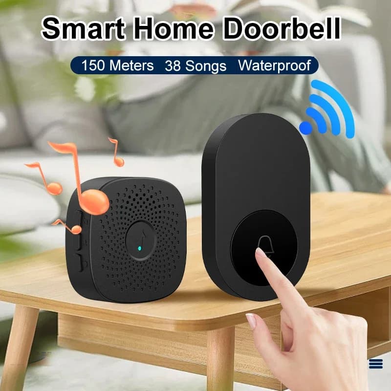 Campanello senza fili USB Campanello per porta di benvenuto intelligente Volume a tre velocità 38 brani Melodie Campanello per chiamata nel letto di casa Chiamata emergente