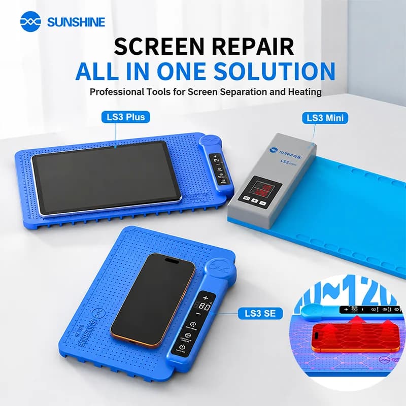 SUNSHINE LS3 Screen Separator Heating Table Separation Pad for Mobile Phone and Tablet Repair Screen Disassembly Tool
