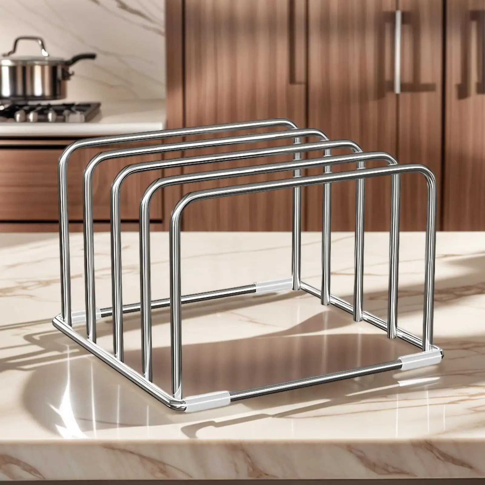 Cutting Board Holder Stainless Steel Cutting Board Rack Kitchen Organizer For Chopping Board Kitchen Storage Organization Rack