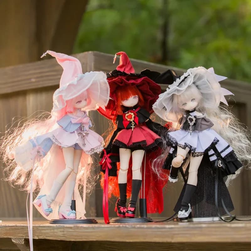 Momotale 1/8 Mjd Articulated Implant Hair Doll Momo Series Witch Outfit Paradise Blind Box surprise girl gift collection toy