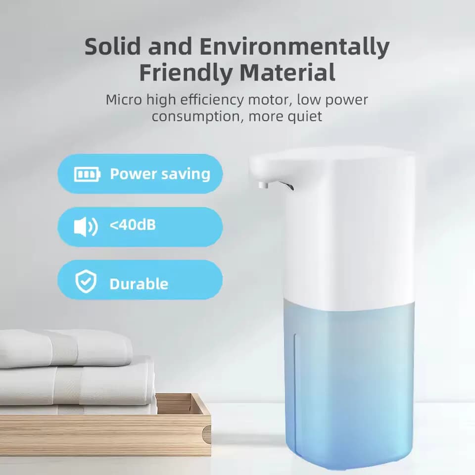 Dispenser automatico di sapone con sensore a infrarossi, ricaricabile tramite USB, per disinfettante mani in schiuma, per cucina e bagno