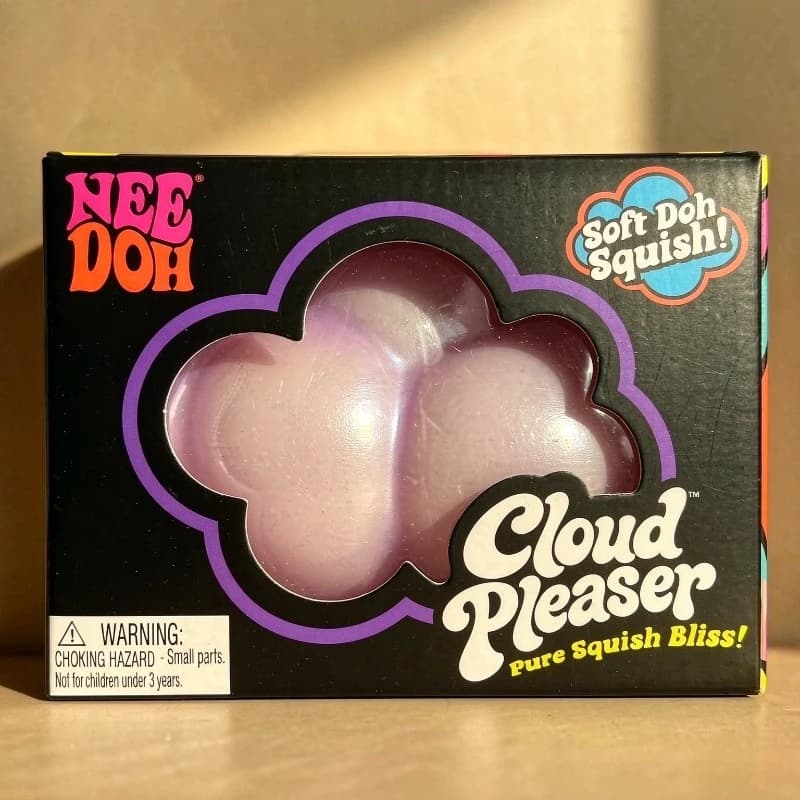 NeeDoh Cloud Pleaser Slow Rising Squishy Cube Stress Relief Squeeze Toy Anti-Anxiety Focus Fidget Toy